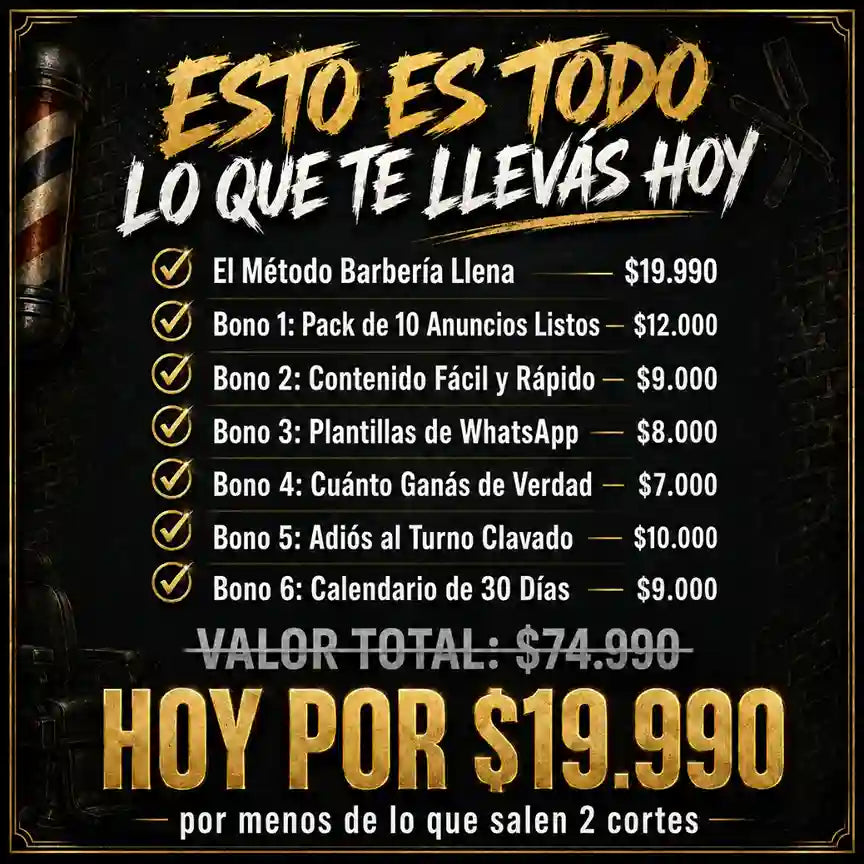 El Método Barbería Llena